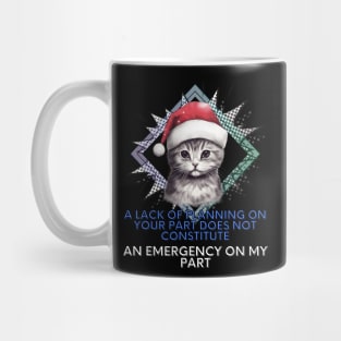 Sarcastic Christmas Cat Mug